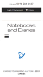Mobile Screenshot of notebooksanddiaries.com